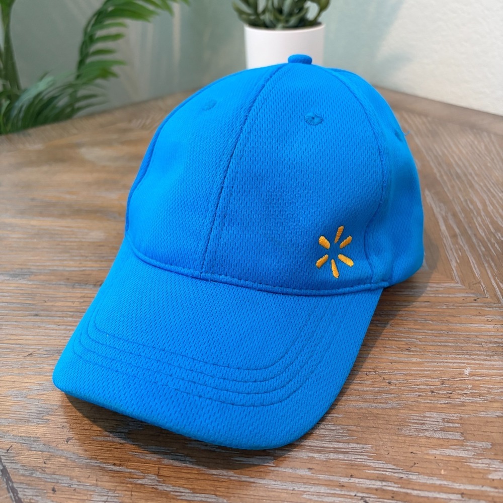 Walmart Adult Blue Baseball Hat‎ Cap Spark Employee Uniform Adjustable HIP Staff